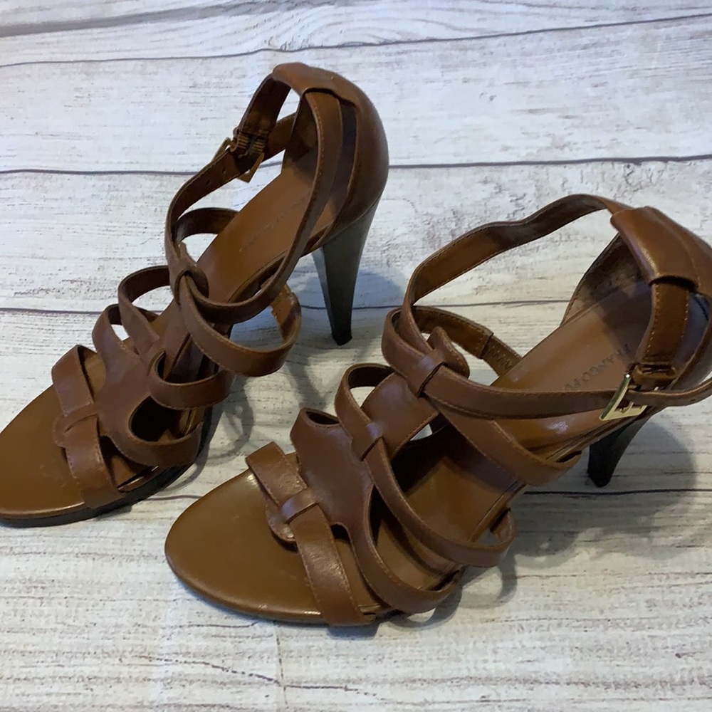 Franco Fortini brown heels size 8M